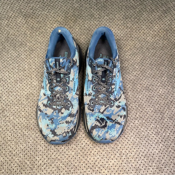 Brooks Ghost 15 Blue Camo Running Shoes Size 10 Women’s. - Picture 8 of 10